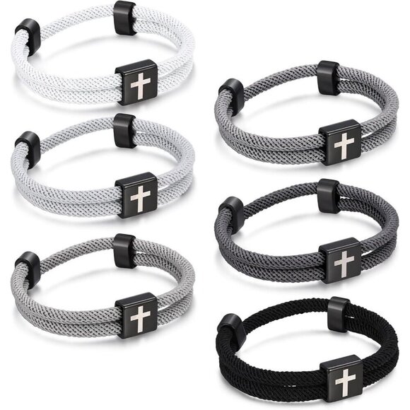Other - Men Rope Bracelet Adjustable Nautical Cross Hair Cord Surfing Jewelry